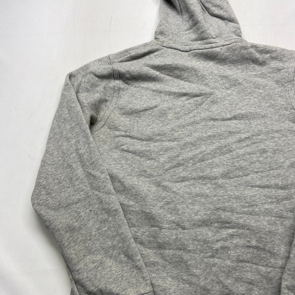 Nike Hoodie Men Small Heather Gray Cotton Fleece Lined Kangaroo Pockets Pullover - Picture 14 of 16